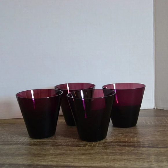 Vtg Set of Four  Juice Glasses - Picture 2 of 6
